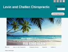 Tablet Screenshot of levinchellenchiropractic.com